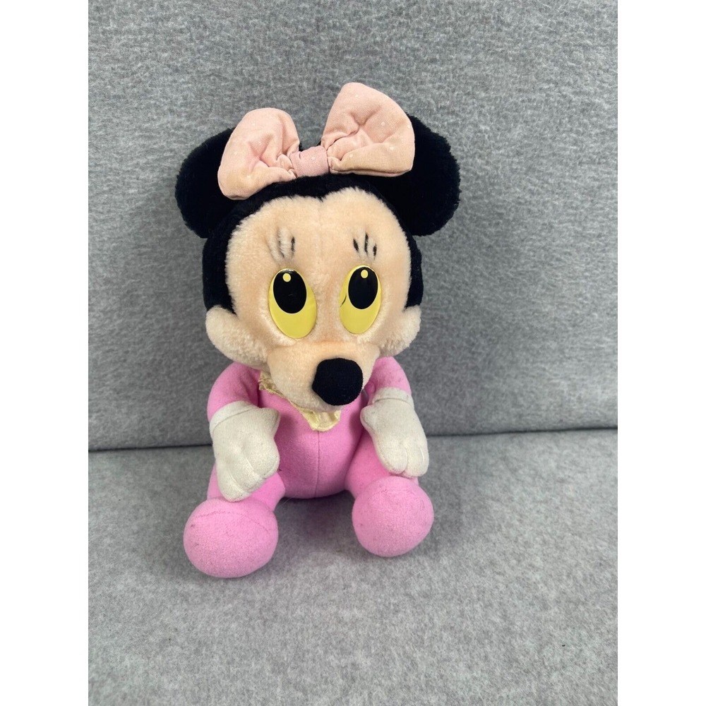 Vintage Disney Minnie Mouse Baby Plush Stuffed Animal 1984 Playskool